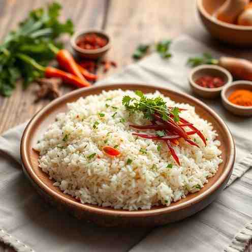 Nasi Dagang - Ginger Coconut Rice Recipe